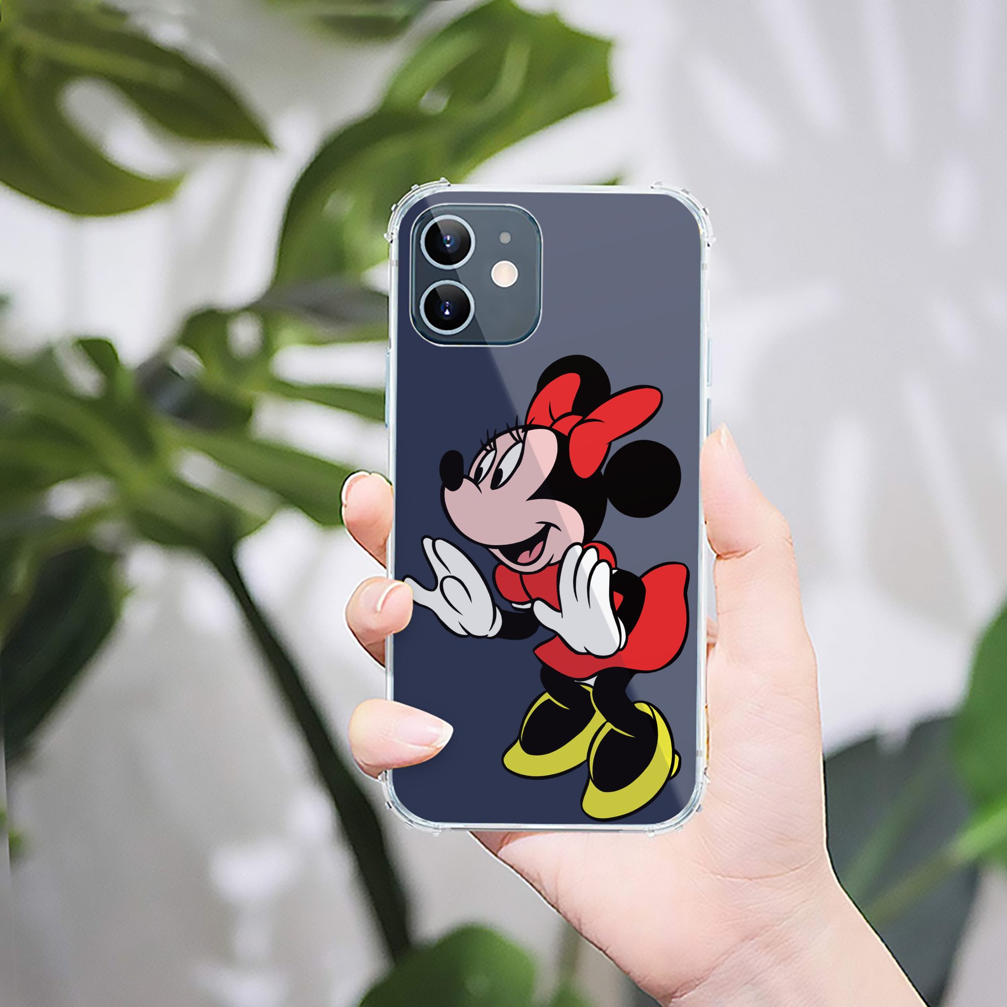 （画像用） ミッキーマウス Mickey Mouse 【iPhone 12シリーズ対応】透明スマホケース（クリアソフトケース）